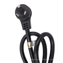 90 graus Angulado NEMA 7-15P Plug Cord Industrial Power 15amp Customizable